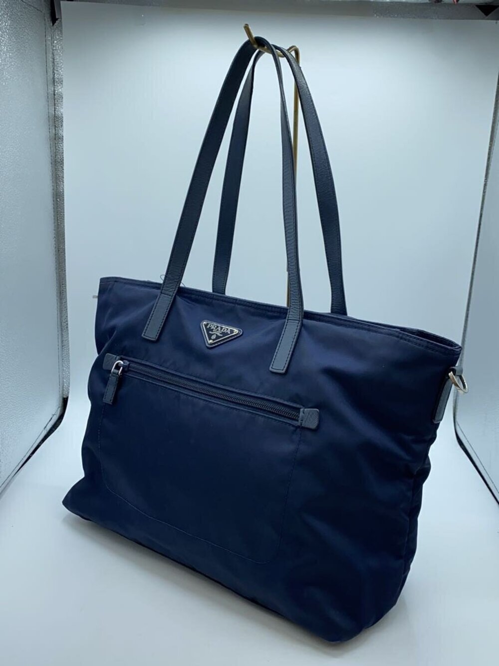 Prada Tote Strap Shoulder Bag Black